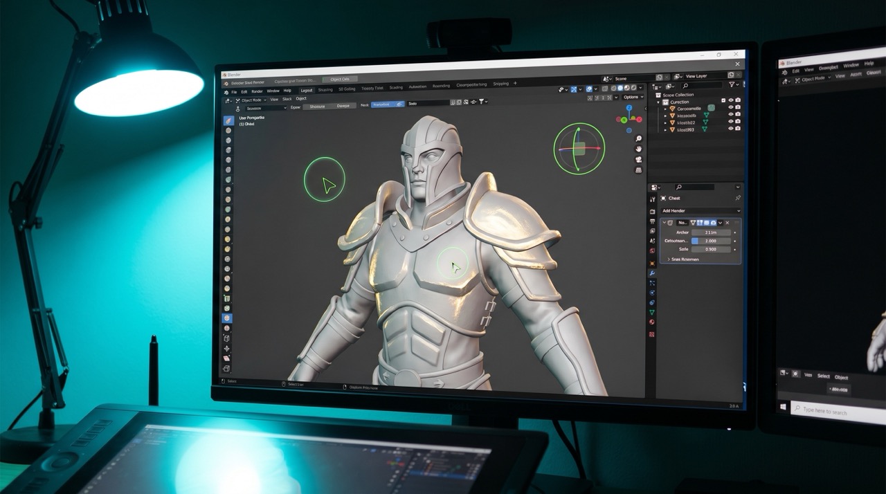 Digital Sculpting in Progress